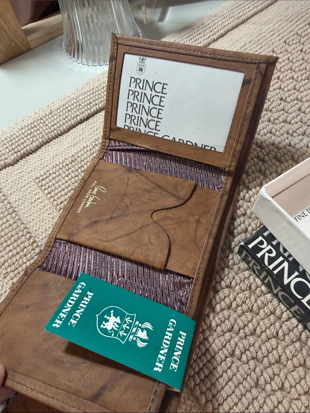 Vintage Prince Gardner Full Grain Cowhide Leather New in box